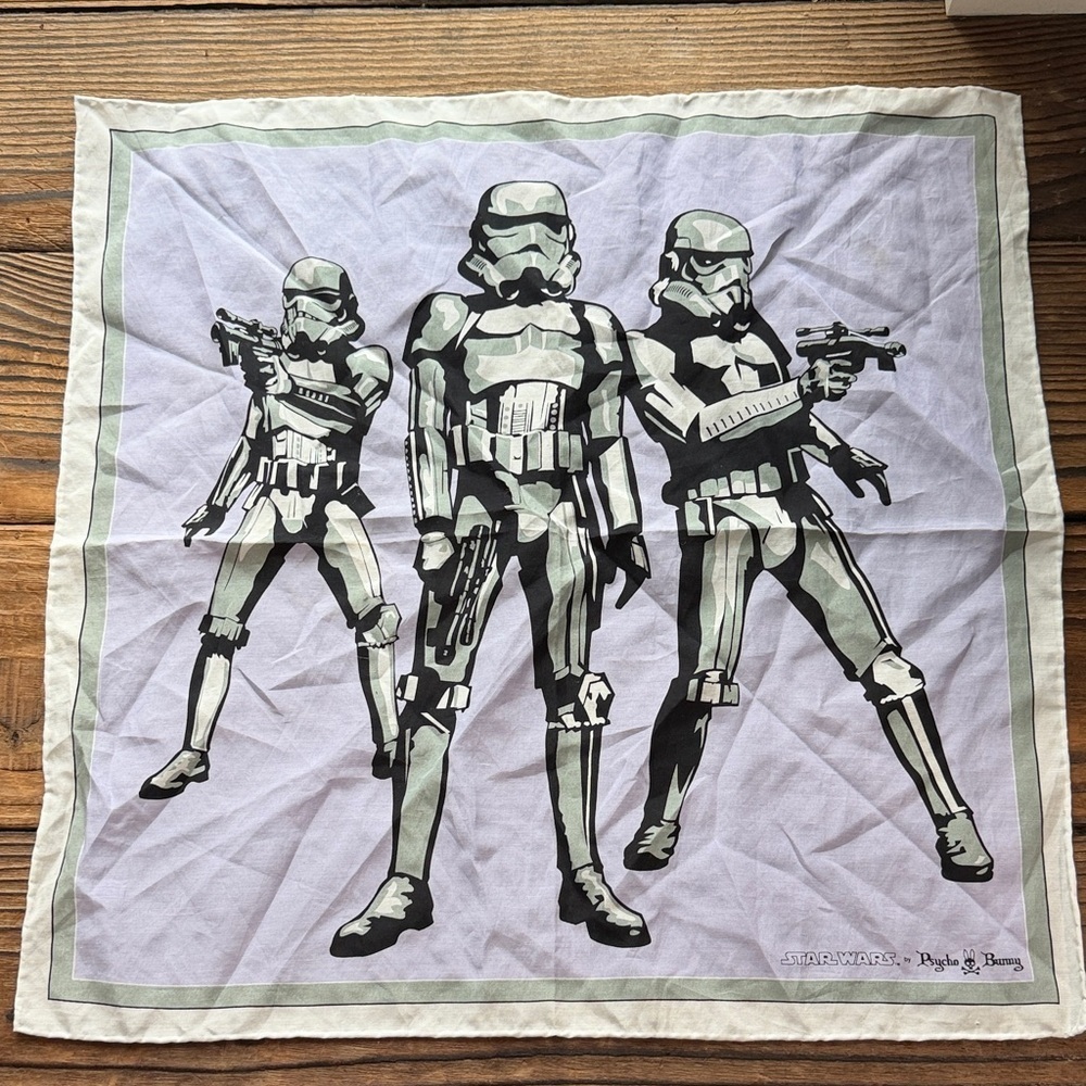 Star Wars Gray and White Stormtrooper Bandana by Psycho Bunny